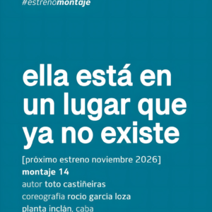 Ella está en un lugar que ya no existe